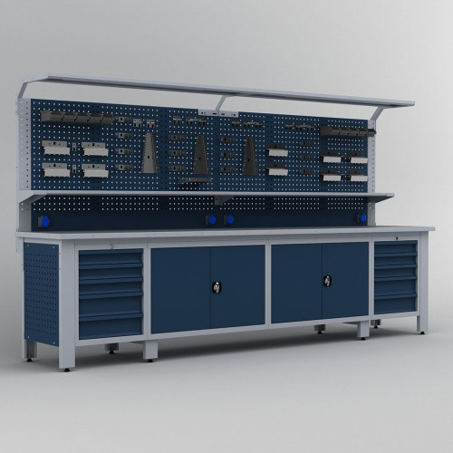 Dolaplı Metal Çalışma Masası KRM.36.15.74