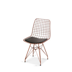 Tel Sandalye Bronz