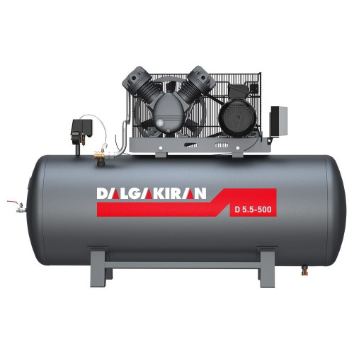 DALGAKIRAN 500 Litre Kompresör 12,5 BAR 5.5-HP 2 KAFA